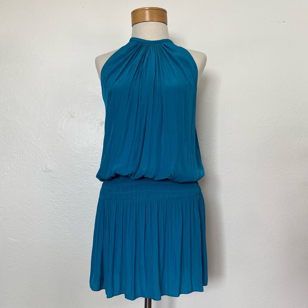 📛 SOLD📛 Ramy Brook Paris Dress Ocean Blue - Picture 2 of 8
